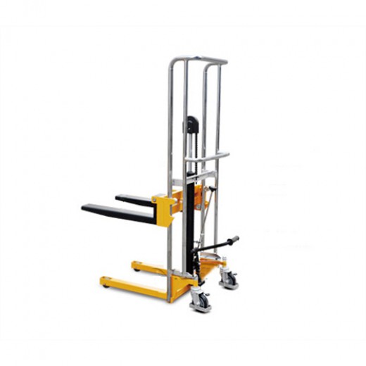 可調(diào)貨叉型手動(dòng)堆高車